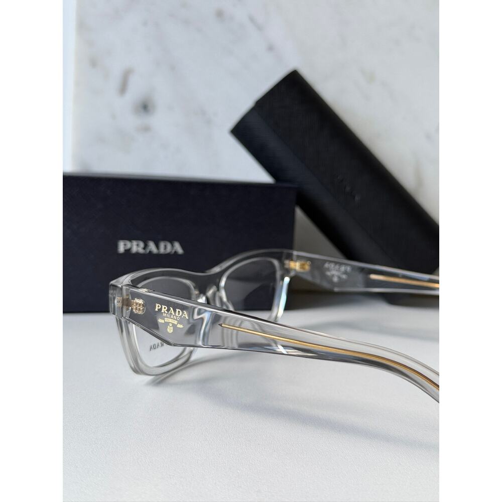 NEW Prada PR B01V Clear Cat Eye Eyeglasses Frames - Picture 3 of 8